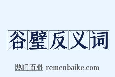 谷璧反义词是什么意思的图片
